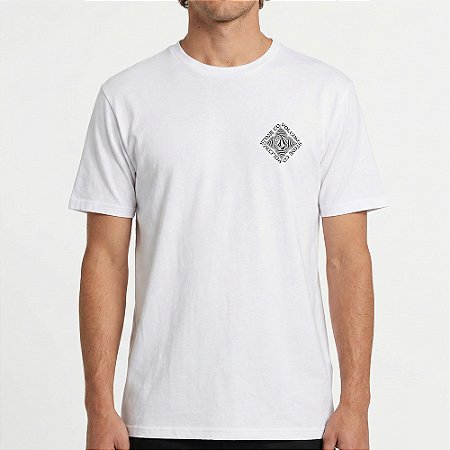 Camiseta Volcom Obtical SM26 Masculina Branco