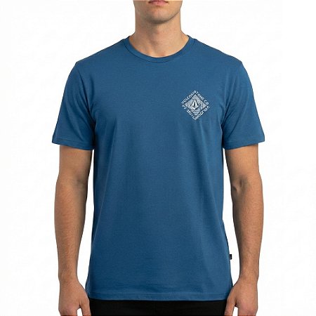 Camiseta Volcom Obtical SM26 Masculina Azul
