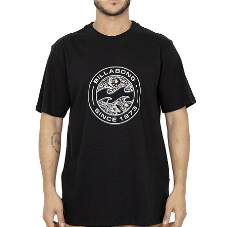 Camiseta Billabong Hollow SM26 Masculina Preto