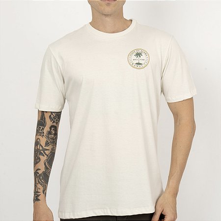 Camiseta RVCA Aloha Seal SM26 Masculina Off White