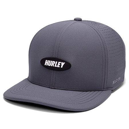 Boné Hurley Aba Curva Fastplate SM26 Cinza