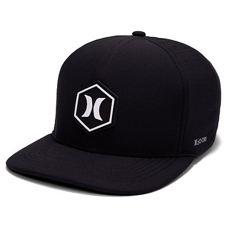 Boné Hurley Aba Curva Hexa SM26 Preto