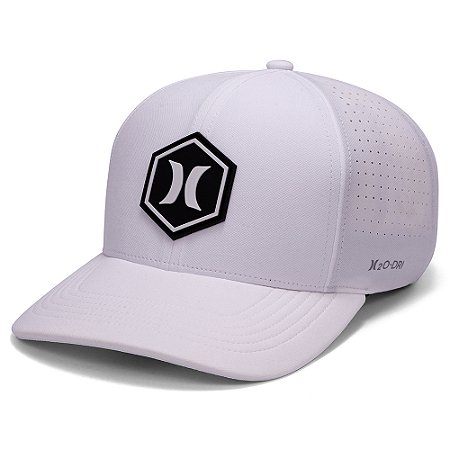 Boné Hurley Aba Curva Hexa Juvenil SM26 Branco