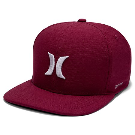 Boné Hurley Aba Curva Icon SM26 Vinho