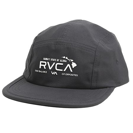 Boné RVCA Aba Reta Hawai State 5 Panels SM26 Preto