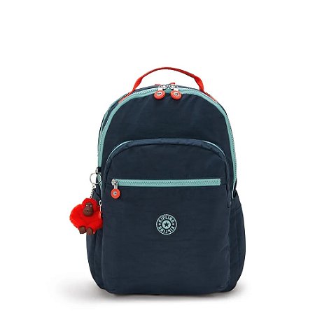 Mochila Kipling Seoul Lap Cosmo Blue C