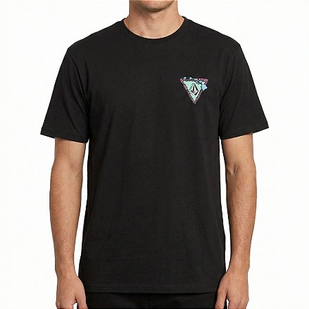 Camiseta Volcom Hi Loops SM26 Masculina Preto