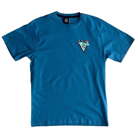 Camiseta Volcom Hi Loops SM26 Masculina Azul