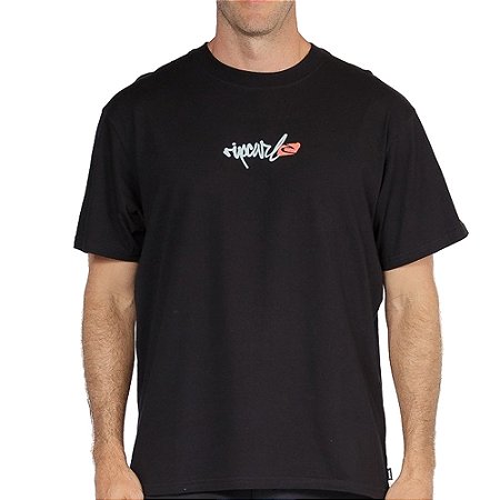 Camiseta Rip Curl Script Signature GM SM26 Masculina Black