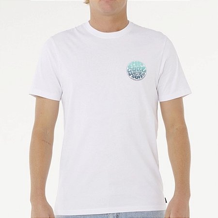 Camiseta Rip Curl Wettie Passage Icon SM26 Masculina White