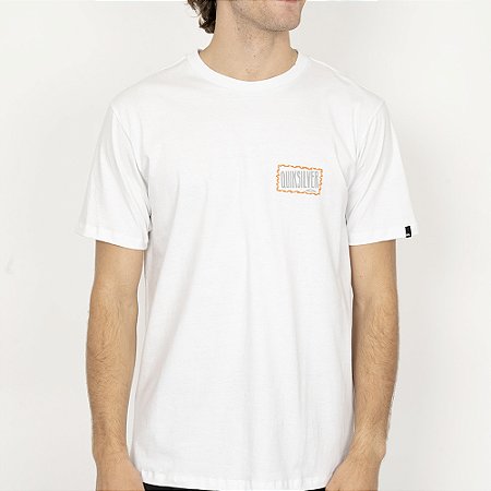 Camiseta Quiksilver Gotam Foam SM26 Masculina Branco