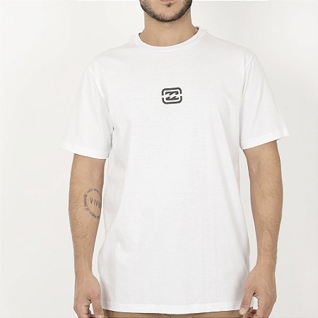 Camiseta Billabong Bracket Wave SM26 Masculina Branco
