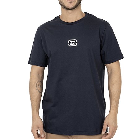 Camiseta Billabong Bracket Wave SM26 Masculina Marinho