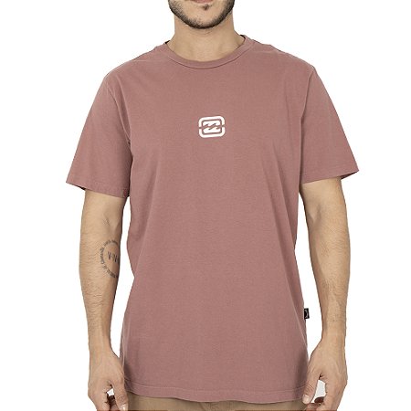 Camiseta Billabong Bracket Wave SM26 Masculina Vinho