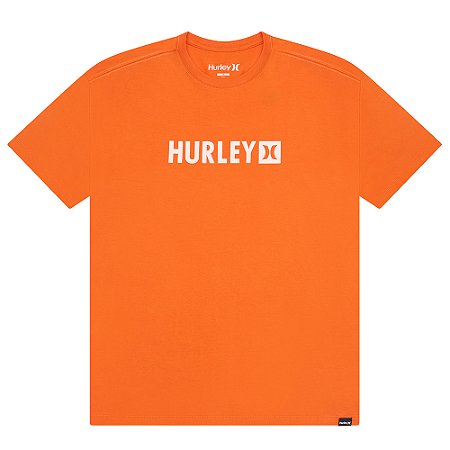 Camiseta Hurley Square SM26 Masculina Ocre