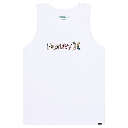 Regata Hurley O&O Floral SM26 Masculina Branco