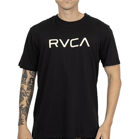 Camiseta RVCA Big RVCA SM26 Masculina Preto