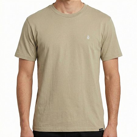 Camiseta Volcom Esp Single Stone SM26 Masculina Bege
