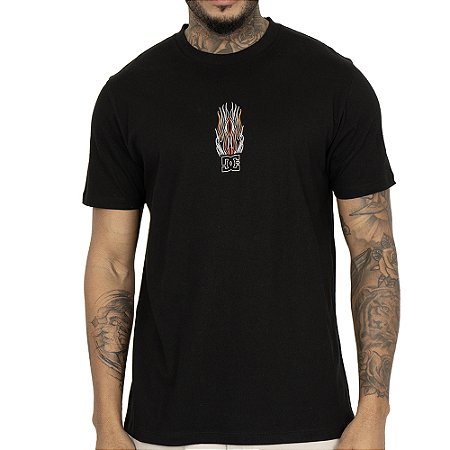Camiseta DC Shoes Burnt Out SM26 Masculina Preto