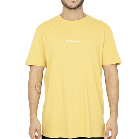 Camiseta Billabong Smitty SM26 Masculina Amarelo