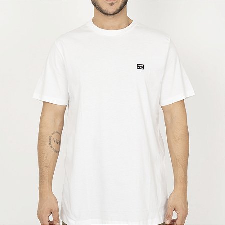 Camiseta Billabong Icon Patch Plus Size S26 Masculina Branco