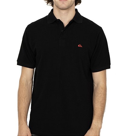 Camisa Quiksilver Polo Loia Embroidery SM26 Masculina Preto