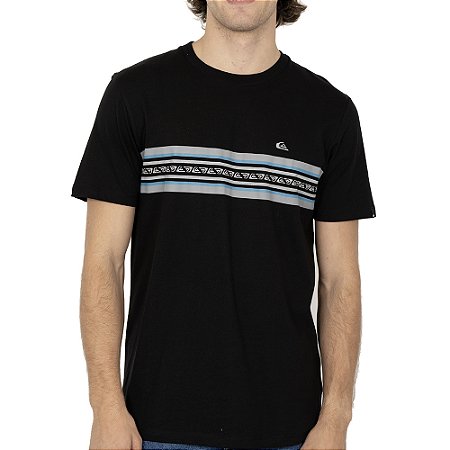 Camiseta Quiksilver Line Logo SM26 Masculina Preto