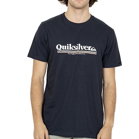 Camiseta Quiksilver The Lines SM26 Masculina Marinho