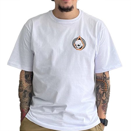 Camiseta Volcom Arched SM26 Masculina Branco