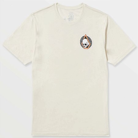Camiseta Volcom Arched Oversize SM26 Masculina Bege