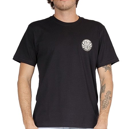 Camiseta Rip Curl Front Wettie SM26 Masculina Black