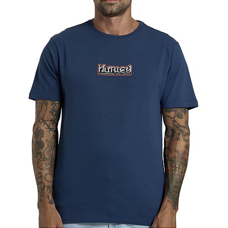 Camiseta Hurley Barong SM26 Masculina Marinho