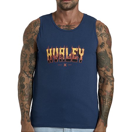 Regata Hurley Flame SM26 Masculina Marinho
