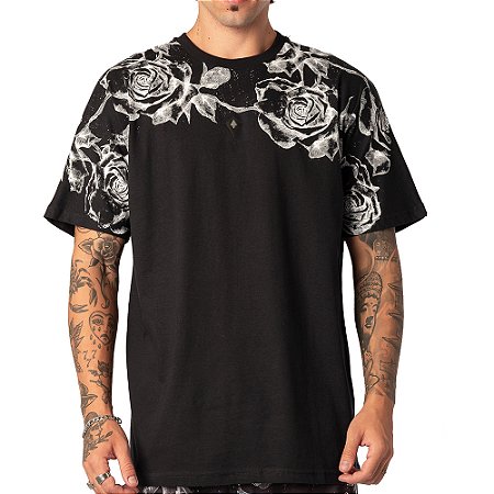 Camiseta MCD Especial MJ Rosas SM26 Masculina Preto