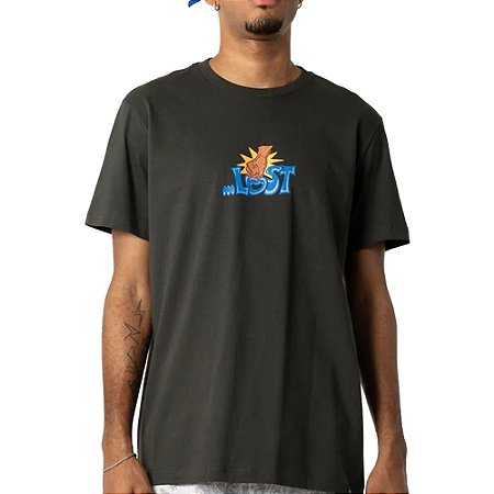 Camiseta Lost Beater SM26 Masculina Chumbo Estanho