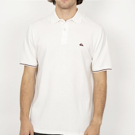 Camisa Quiksilver Polo Light Line SM26 Masculina Snow White