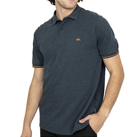 Camisa Quiksilver Polo Light Line SM26 Marinho Mescla