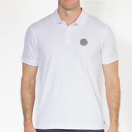 Camisa Rip Curl Polo Wettie SM26 Masculina Bone