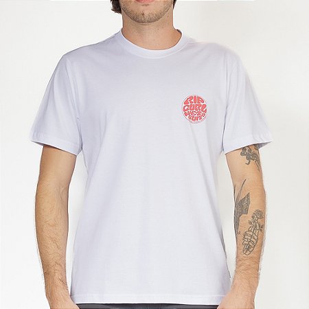 Camiseta Rip Curl Front Wettie SM26 Masculina White