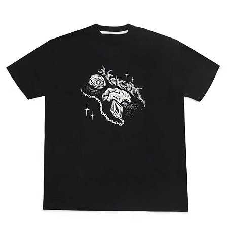 Camiseta Volcom Comfort Death Truction SM26 Masculina Preto