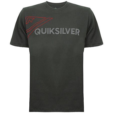Camiseta Quiksilver Emb Side Omni S26 Masculina Cinza Escuro