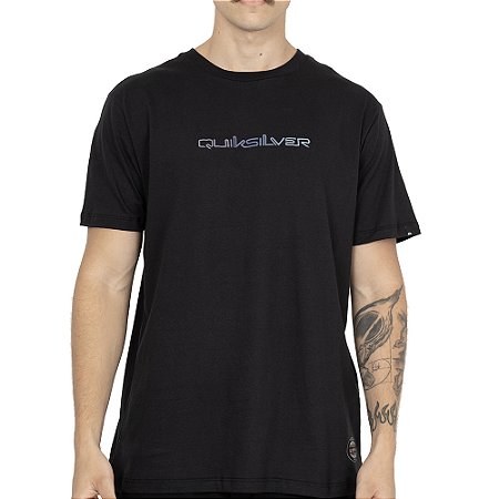 Camiseta Quiksilver Gradient Type Holmes PS SM26 Preto