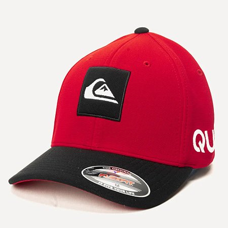 Boné Quiksilver Aba Curva Emb Square SM26 Red