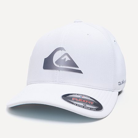 Boné Quiksilver Aba Curva Gradient Logo Wordblock S26 Branco