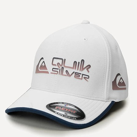 Boné Quiksilver Aba Curva Gradient Broken Type SM26 Branco