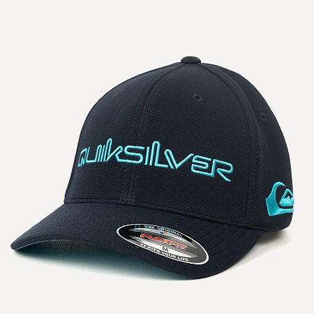 Boné Quiksilver Aba Curva Emb Type Down Word SM26 Navy