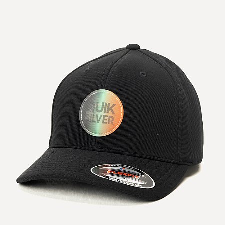 Boné Quiksilver Aba Curva Hologram Omni Logo SM26 Preto