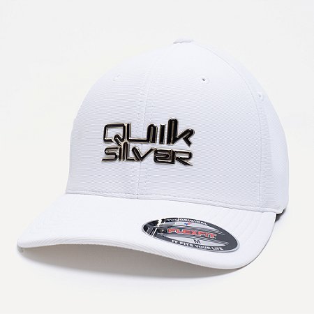 Boné Quiksilver Aba Curva Outline Broken Omni SM26 Branco