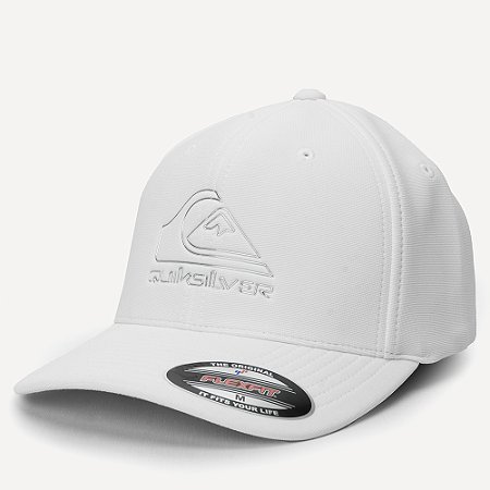 Boné Quiksilver Aba Curva Omni Chrome Line SM26 Branco