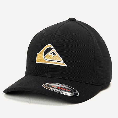 Boné Quiksilver Aba Curva Textured High Logo SM26 Preto